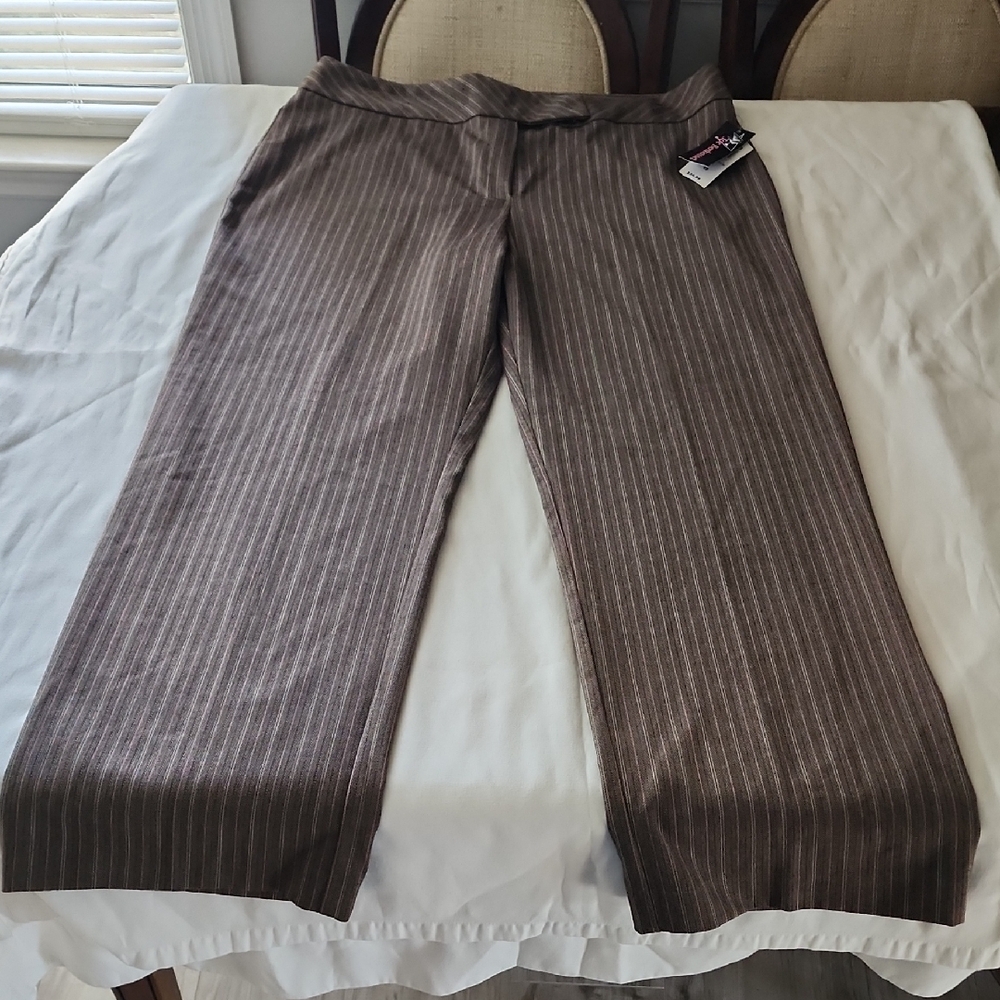 Women's Joe Benbassett Brown Striped Pants